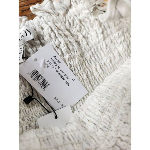 NWT Shona Joy Monique Smocked Floral Mini Skirt sz 8 - Picture 4 of 4